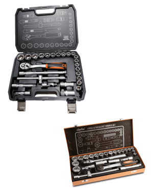 Clarke Industrial Tool 27PCS DR Socket Wrench Set – Heavy Duty