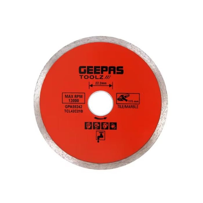 Geepas Marble Cutting Disk 115MM – Diamond Cutting Blade