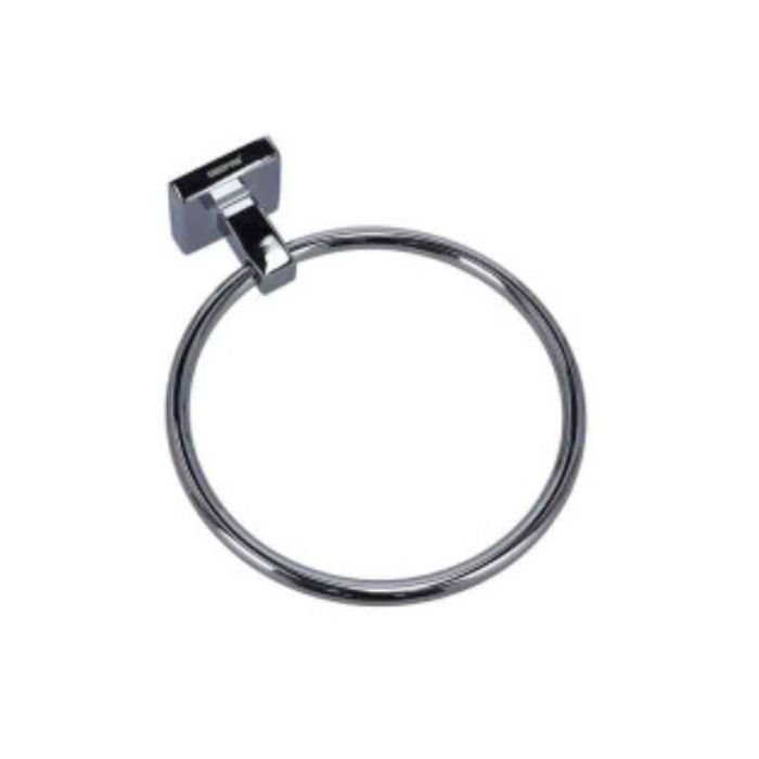 Geepas Towel Ring CP – Chrome Plated Bathroom Towel Holder
