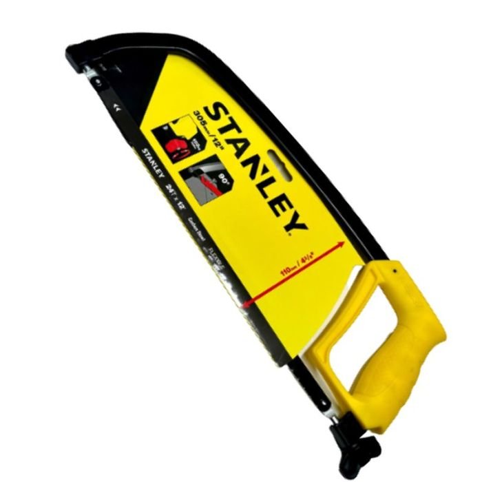 Stanley Hacksaw Frame 305MM / 12″ – Heavy Duty Metal Cutting Frame