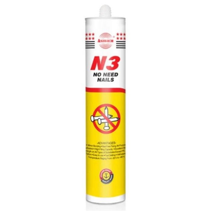 Asmaco Nail Free Silicone – High Strength Adhesive Sealant